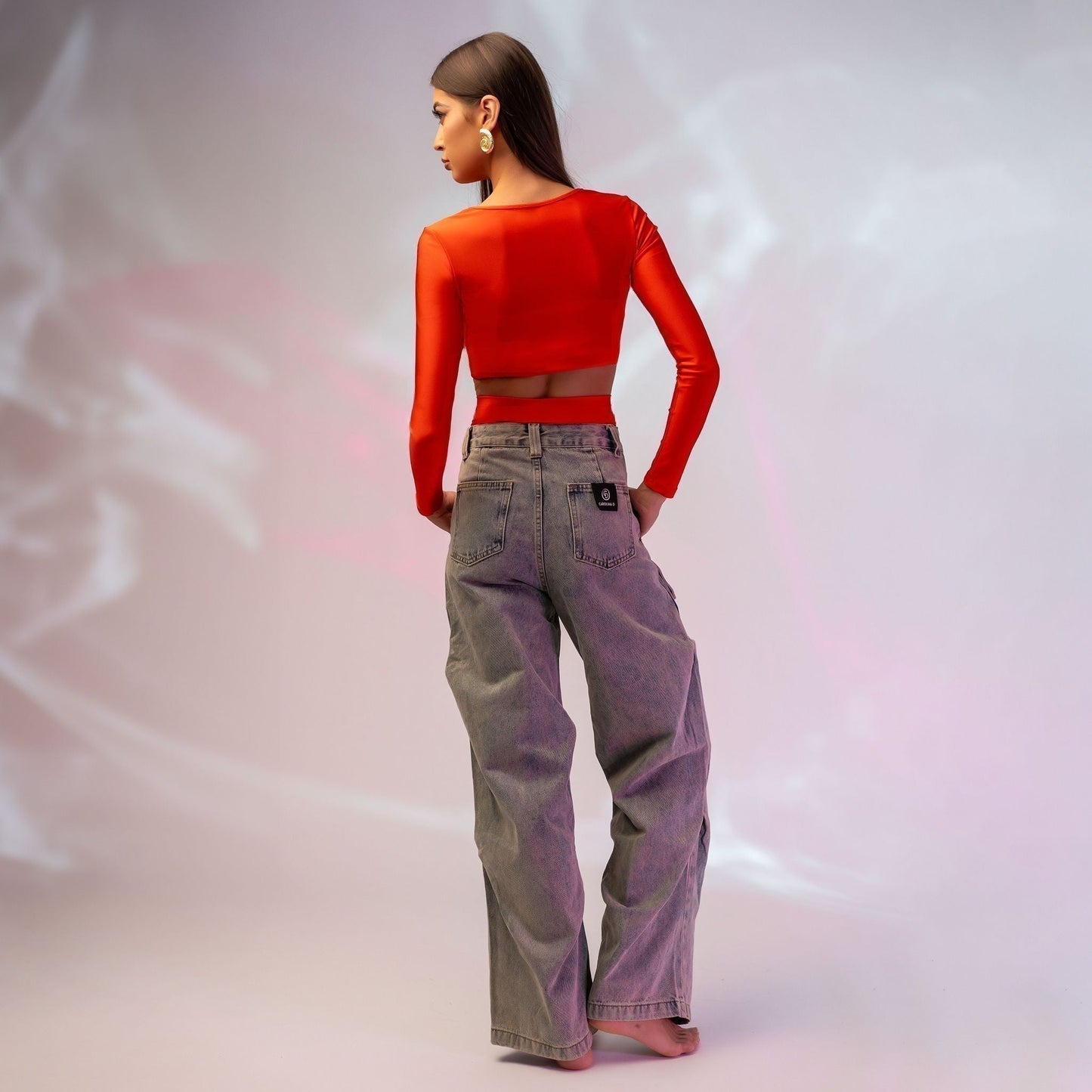 Chiloti modelatori din lycra cu talie inalta
