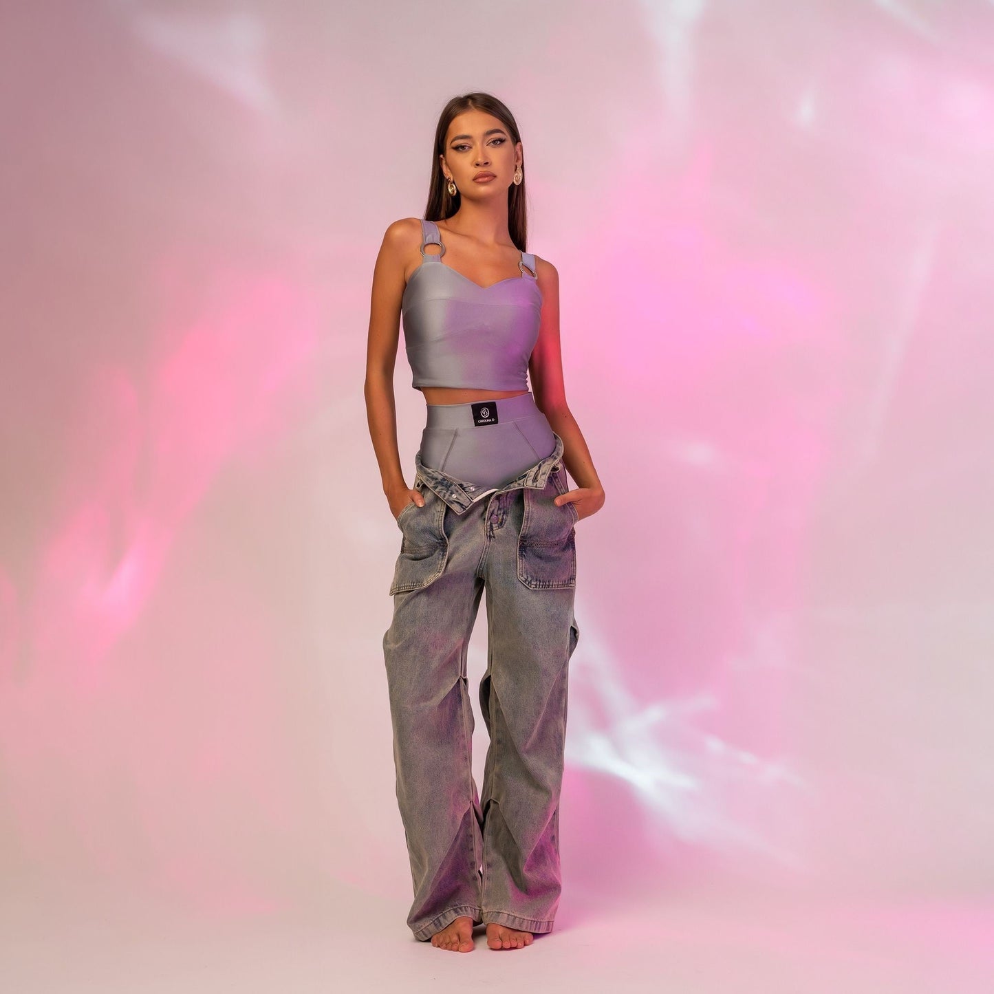 Chiloti modelatori din lycra cu talie inalta