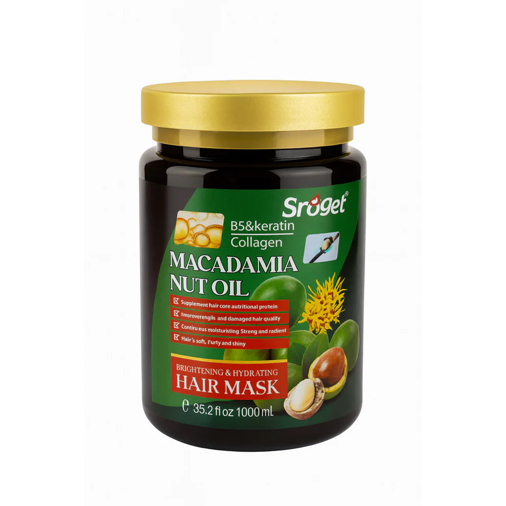 Masca pentru păr uscat si deteriorat Macadamia Nut Oil cu colagen 1000 ml