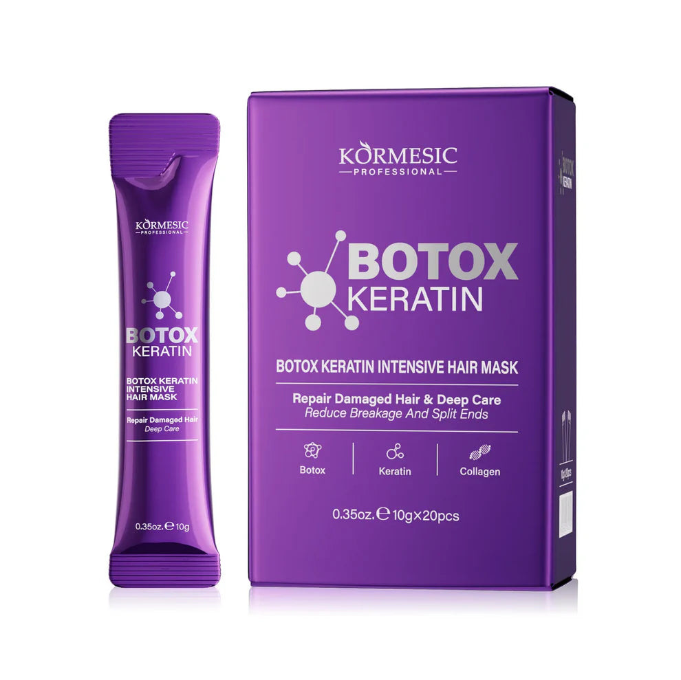 Masca par pentru hidratare si indreptare   20×10g Keratina si Botox