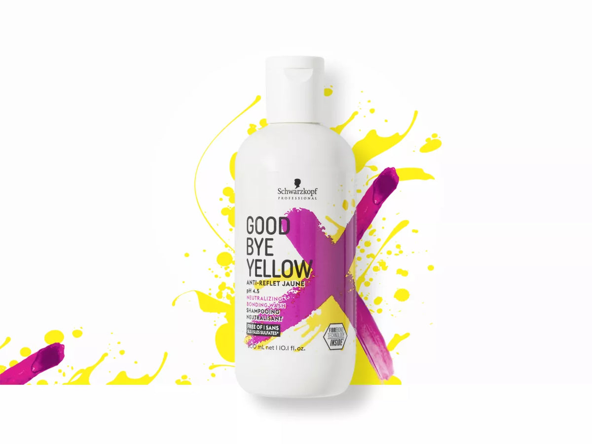 Flacon de șampon profesional Schwarzkopf Goodbye Yellow 3000 ml pentru păr blond și decolorat ⠋