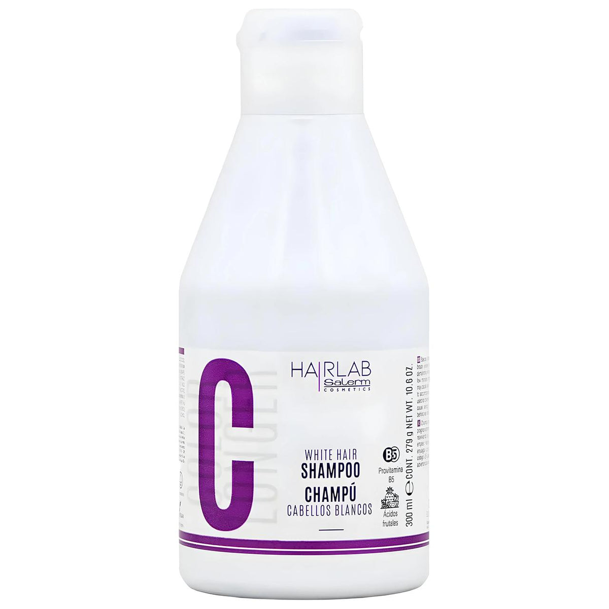 Șampon pentru Păr Alb, Gri și Blond Decolorat 300 ml. Salerm