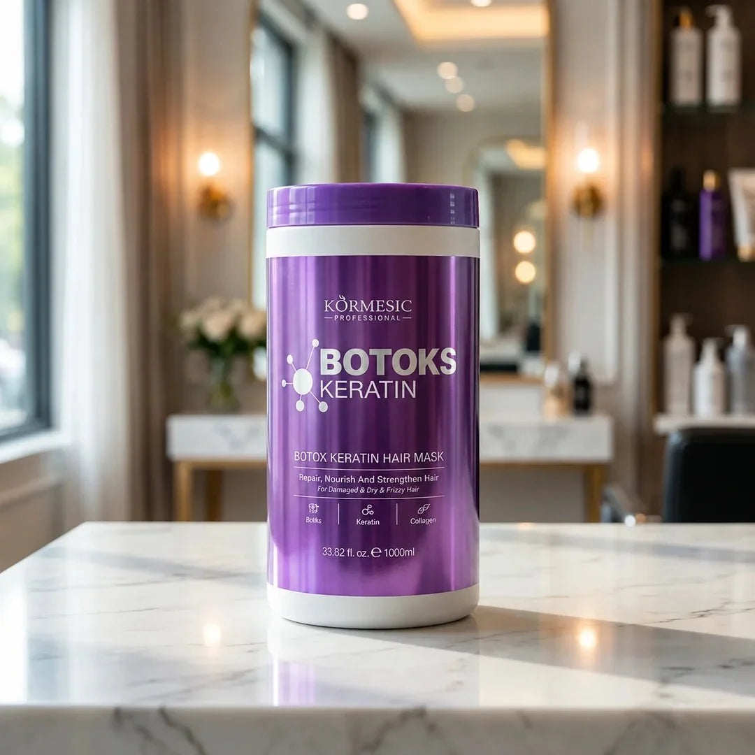 Textură cremă albă Kormesic – botox pentru păr cu keratină și colagen 1000ml