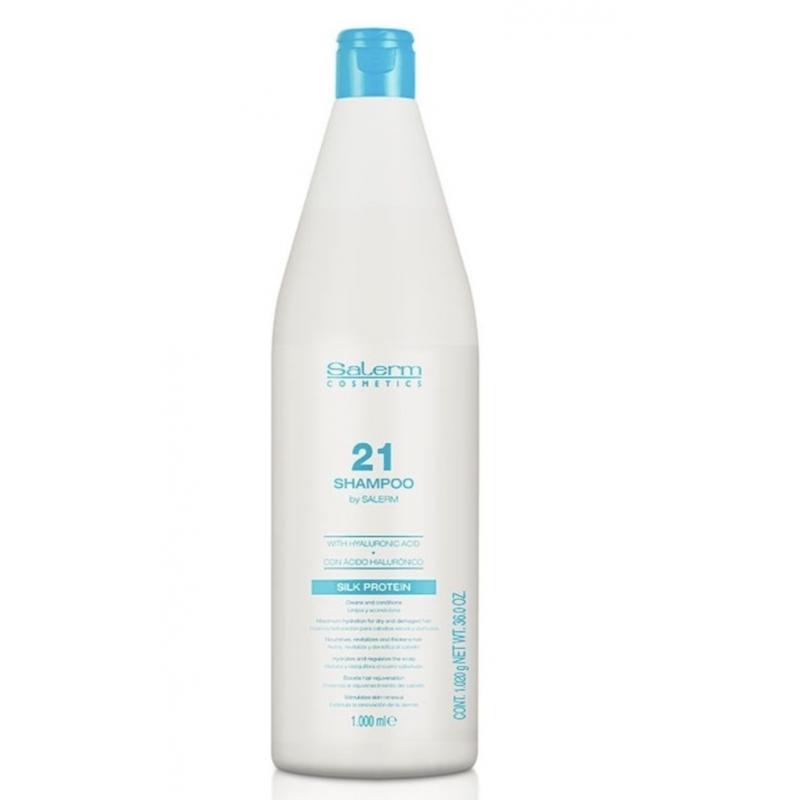 Șampon Hidratant și Reparator cu Acid Hialuronic 1000 ml Salerm