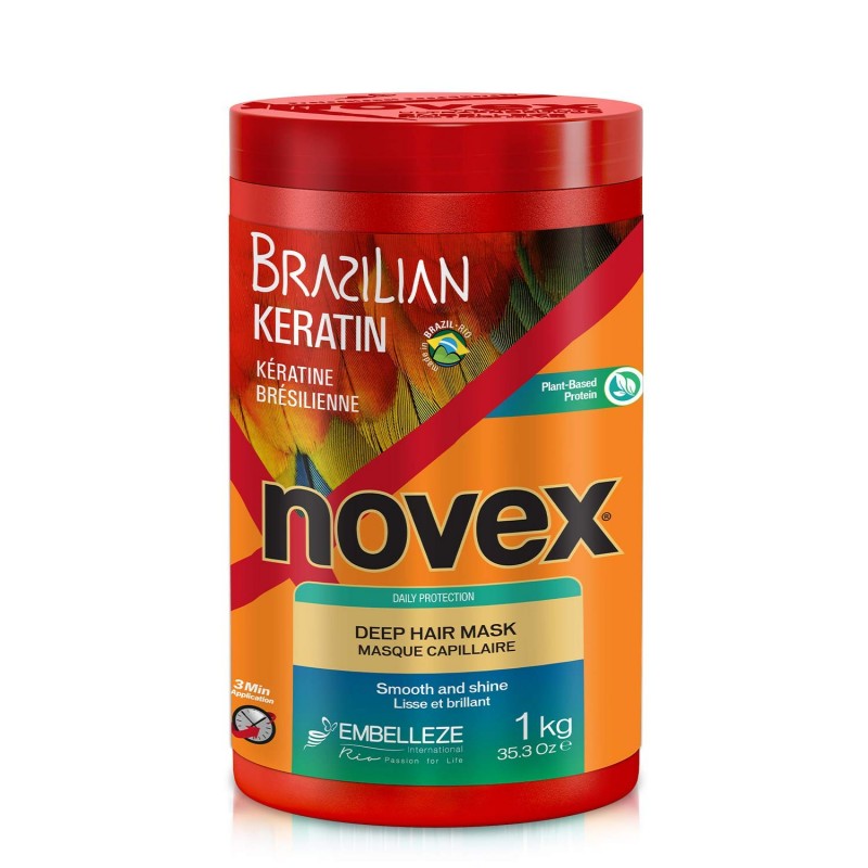 Mască pentru păr cu keratină braziliană 1000 ml Novex