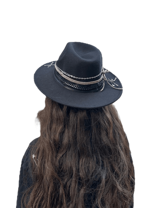 Pălărie Mystic Black - Handcrafted Premium
