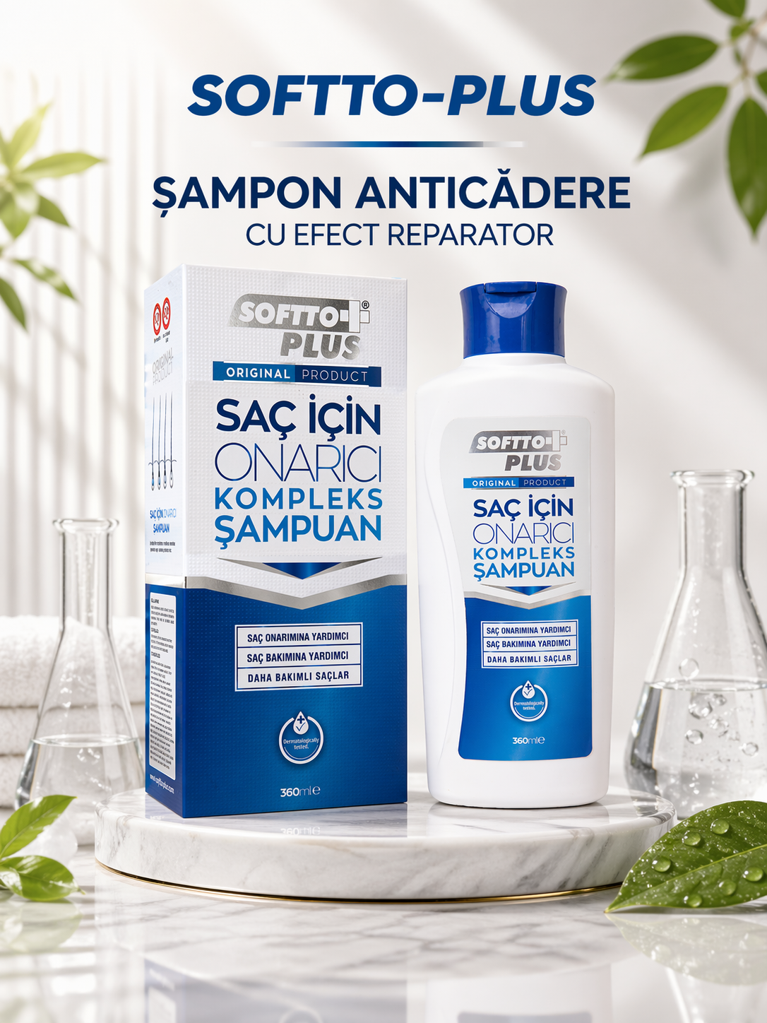 Șampon reparator pentru întărirea rădăcinilor și reducerea ruperii părului