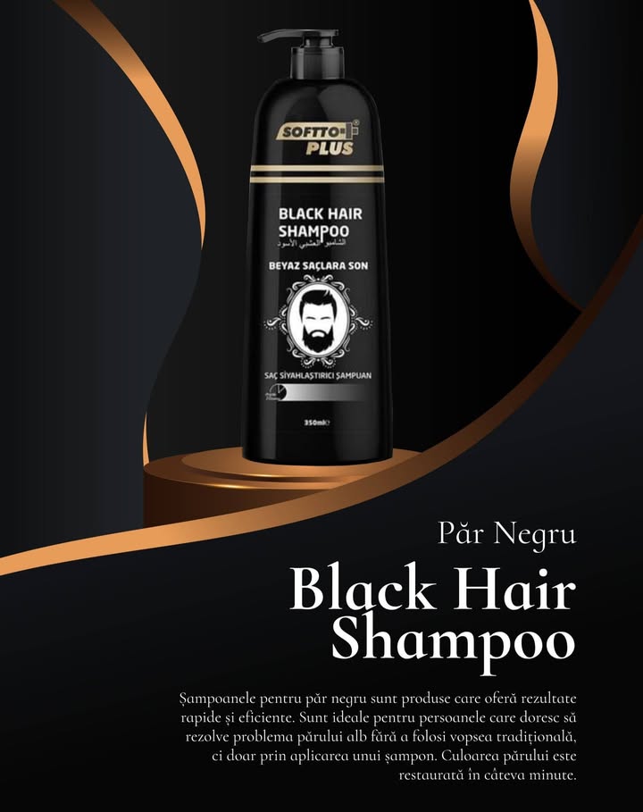 Șampon colorant pentru fire albe – Black Hair 350 ml