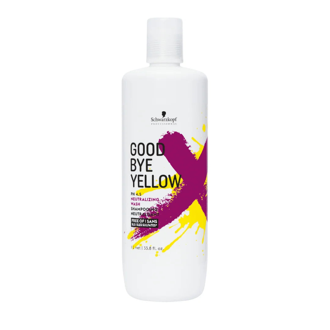 Șampon Goodbye Yellow 3000 ml pentru neutralizarea tonurilor galbene din părul blond