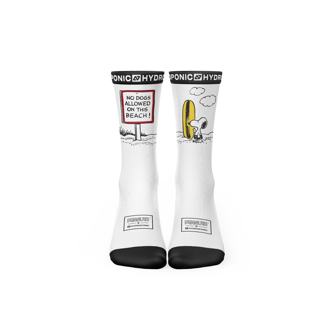 Șosete PEANUTS No Dogs White unisex, model alb cu imprimeu original
